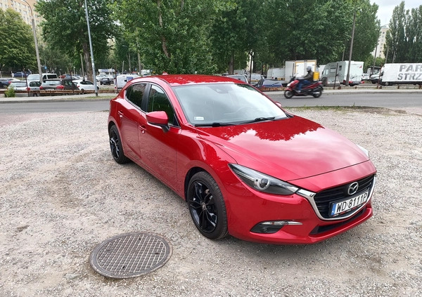 Mazda 3 cena 74900 przebieg: 99900, rok produkcji 2018 z Warszawa małe 191